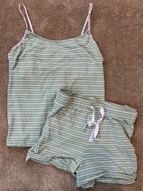 Calvin Klein Stretch Cotton Camisole and Shorts Matching Pajama Set